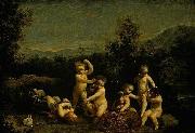 Giuseppe Maria Crespi Cupids Frollicking oil painting reproduction